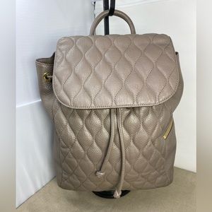 VERA BRADLEY AMY TAUPE QUILTED BACKPACK